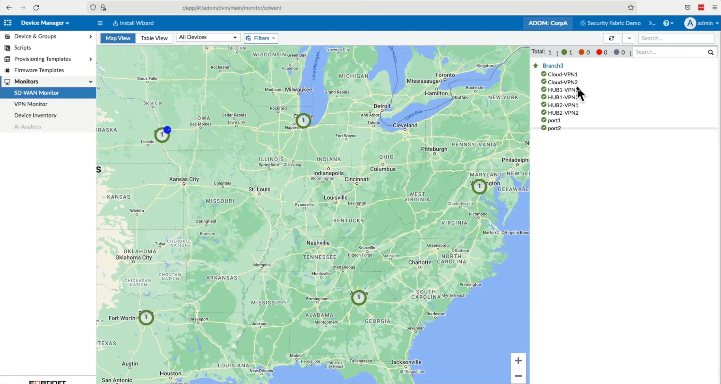 Showcasing Fortinet SD-WAN Setup and Onboarding Process