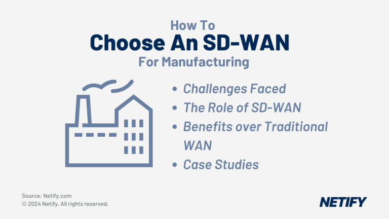 How to choose an SD-WAN for Manufacturing