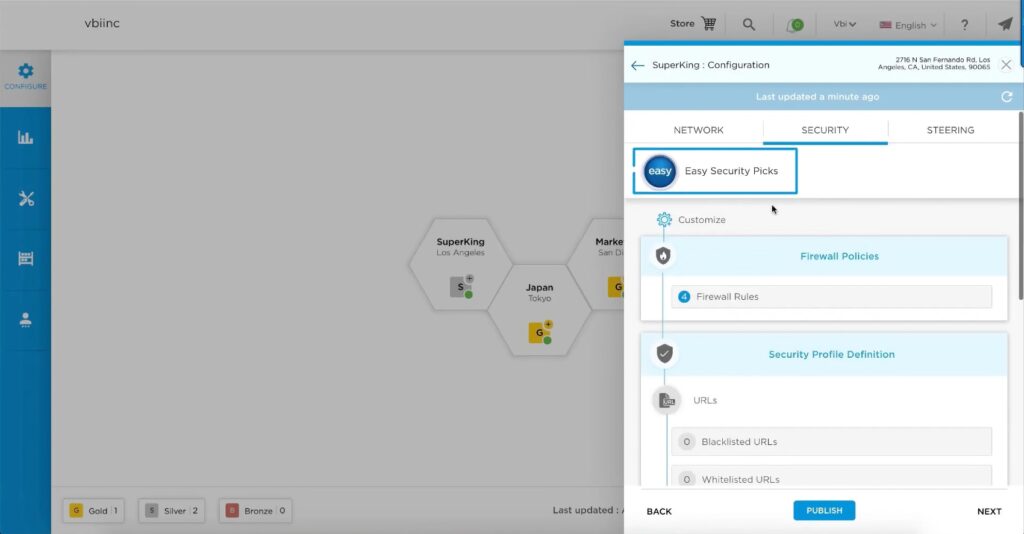 Versa SD-WAN Portal 