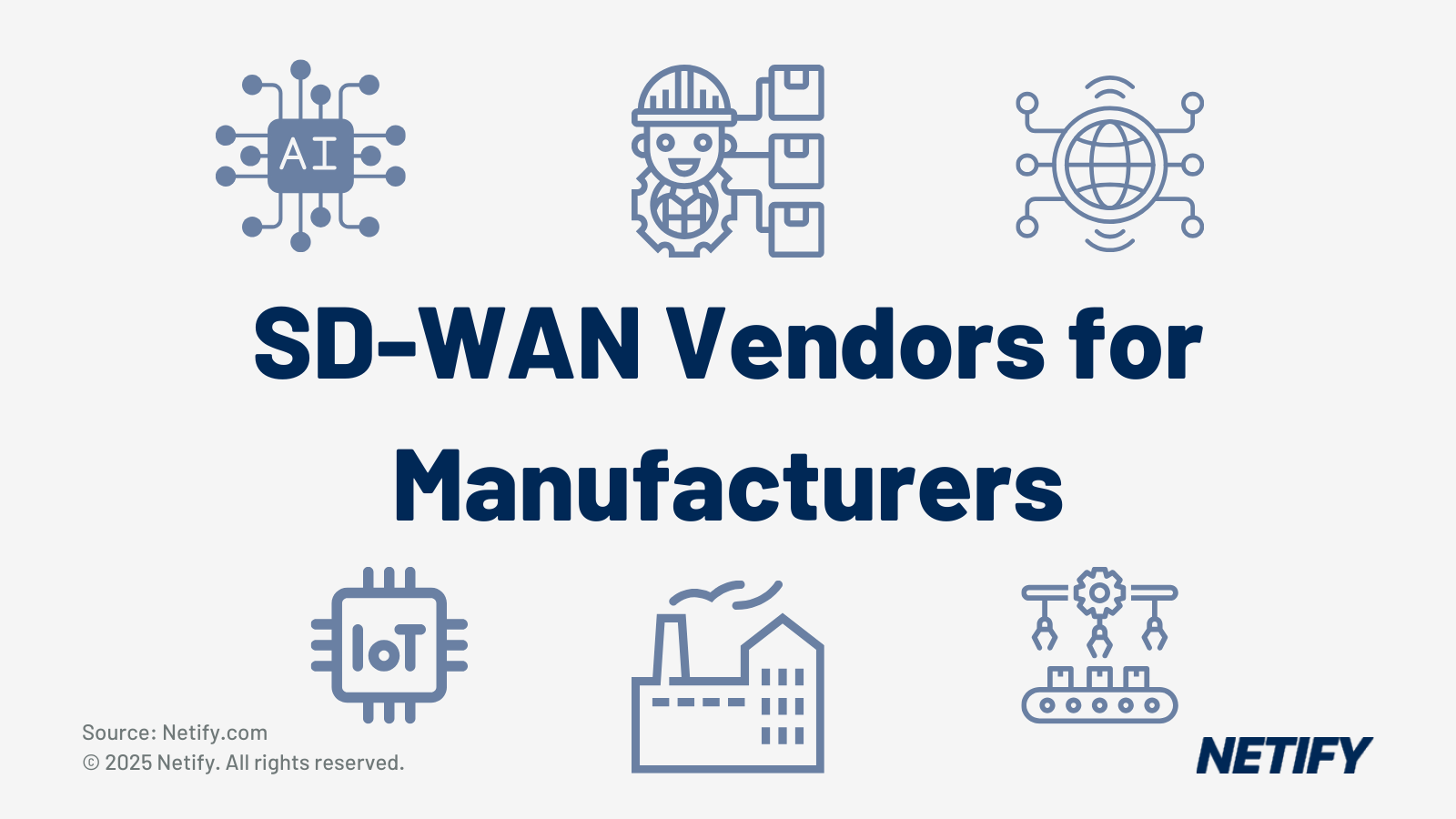 Who are the Top SD-WAN Manufacturing Vendors and how can their SD-WAN services benefit manufacturers?